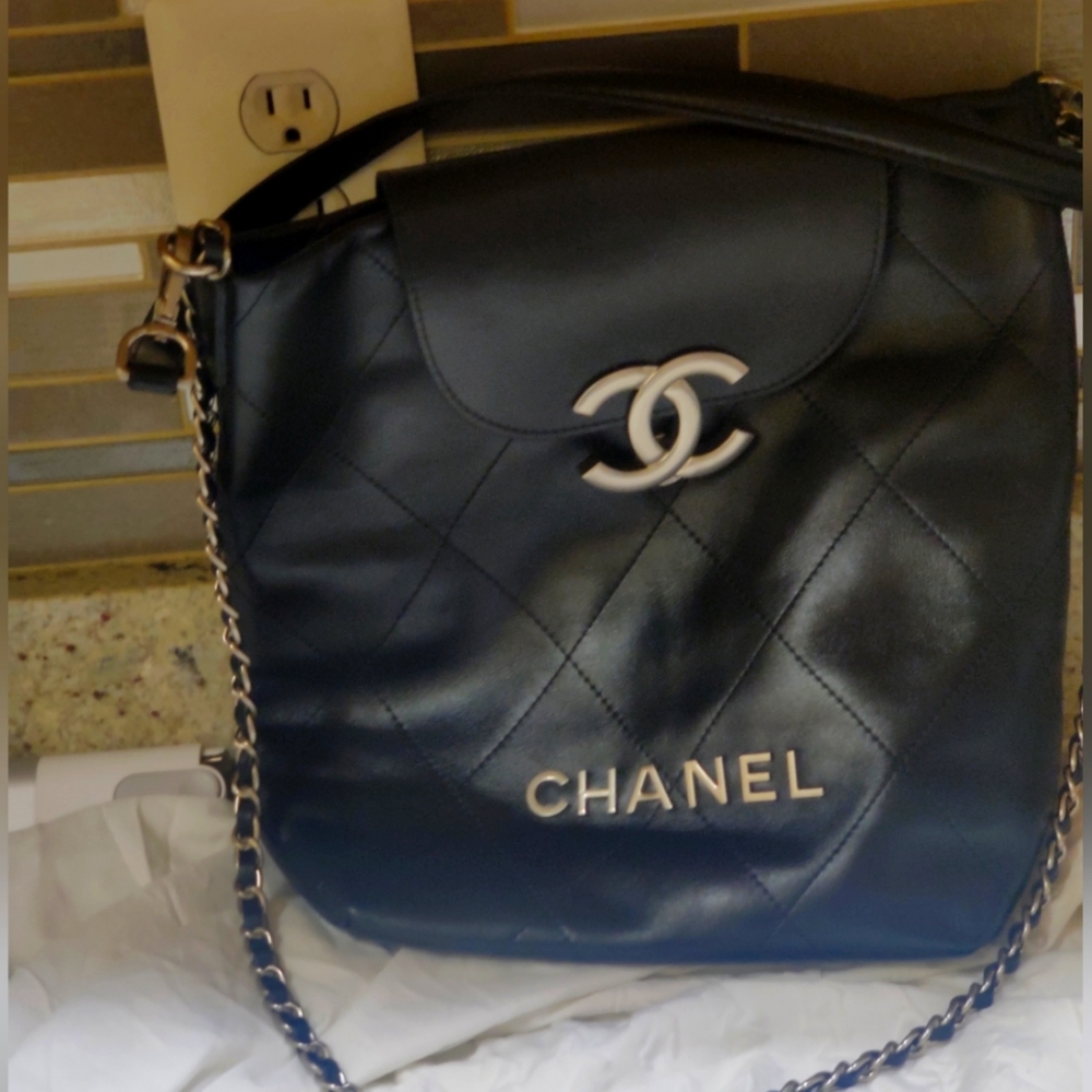 Chanel Black Quilted Leather Bag